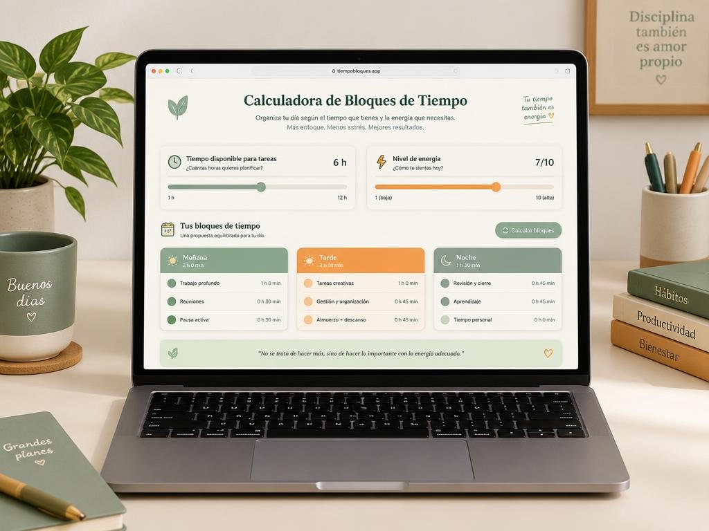 Calculadora de Bloques de Tiempo
